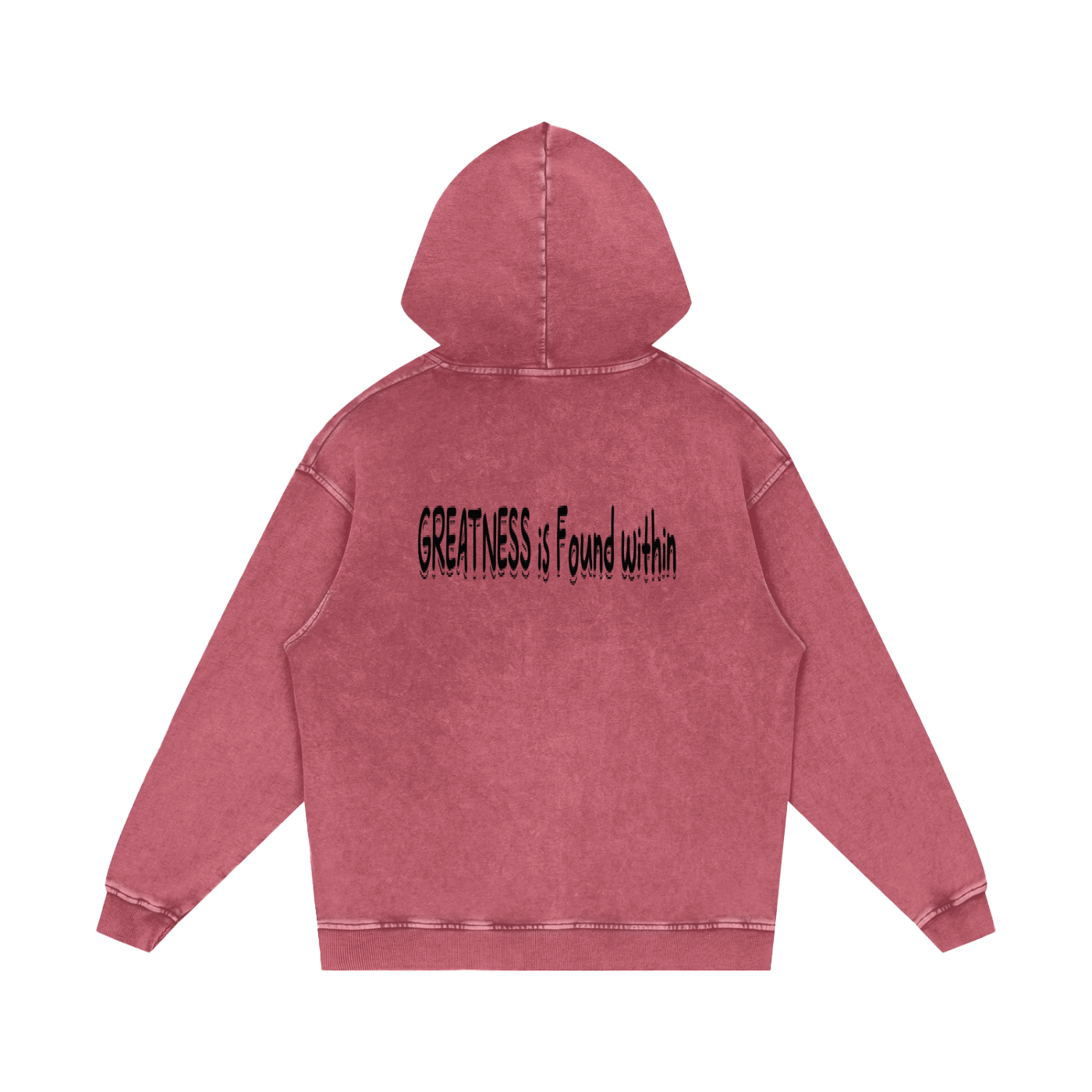 Snow Washed Loose Cotton Hoodie