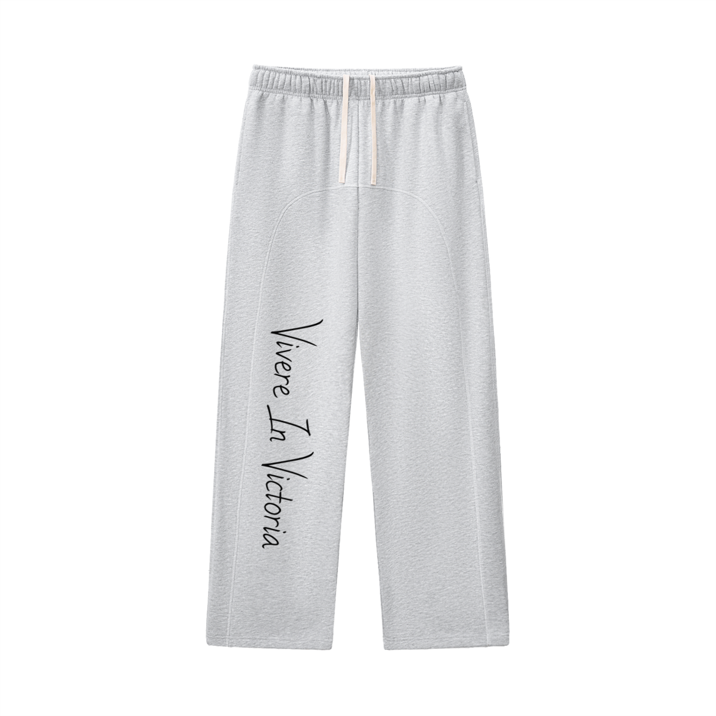Contrast-Stitched Fleece Sweatpants