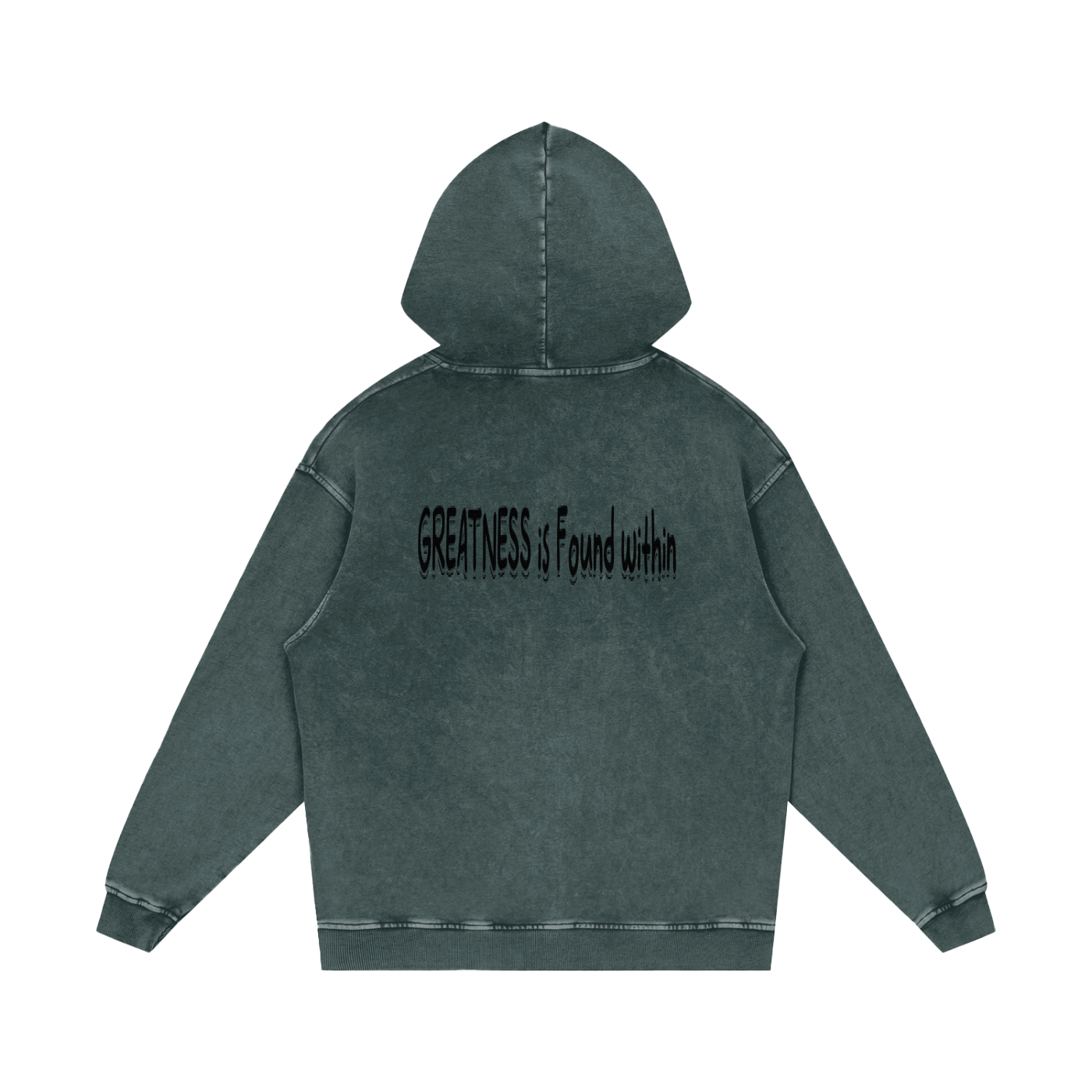 Snow Washed Loose Cotton Hoodie